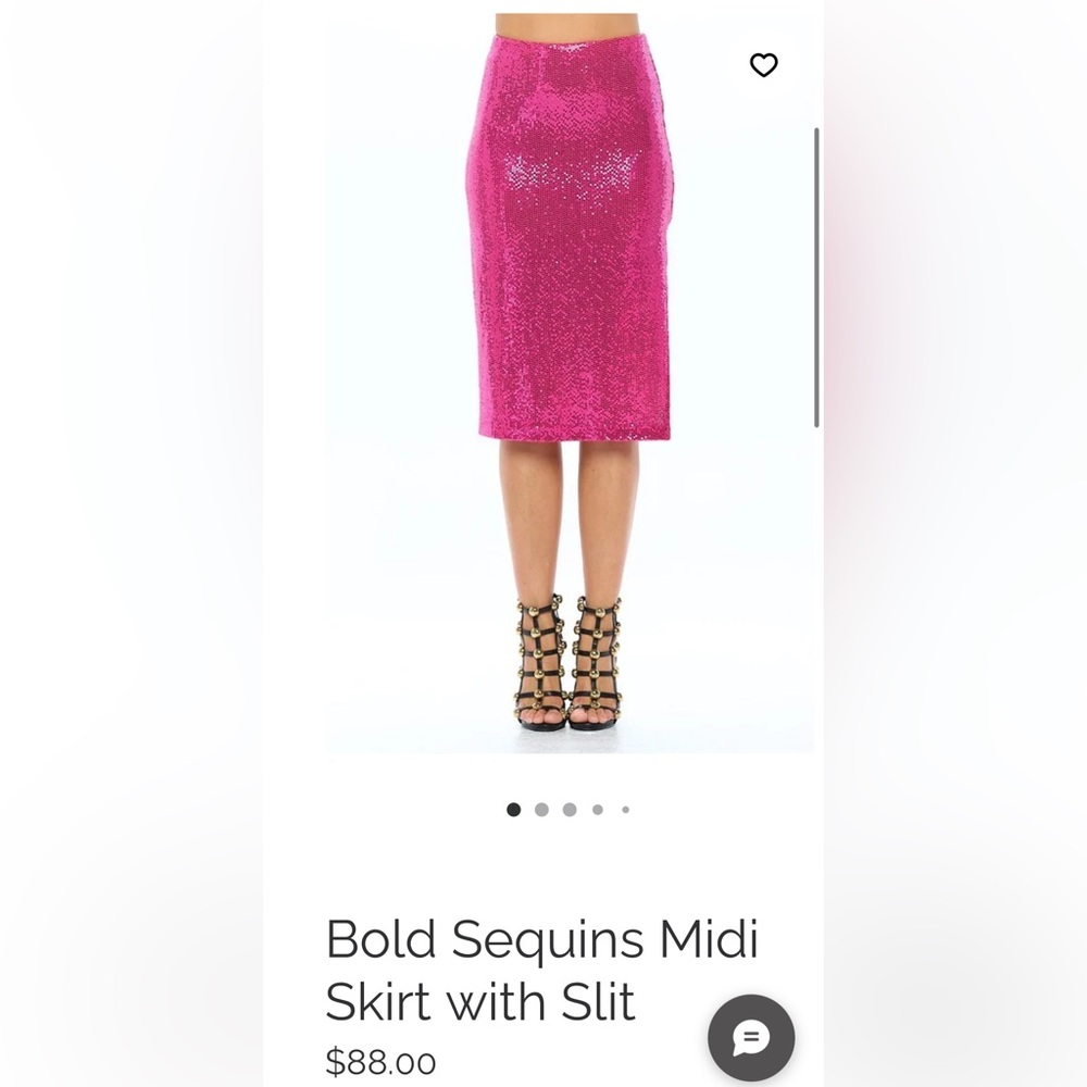 Barbiecore Sequin Pink Skirt